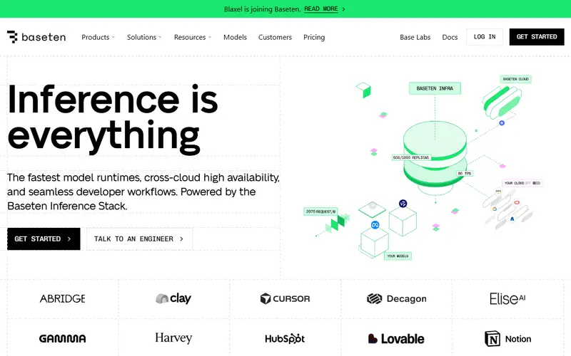 Baseten homepage