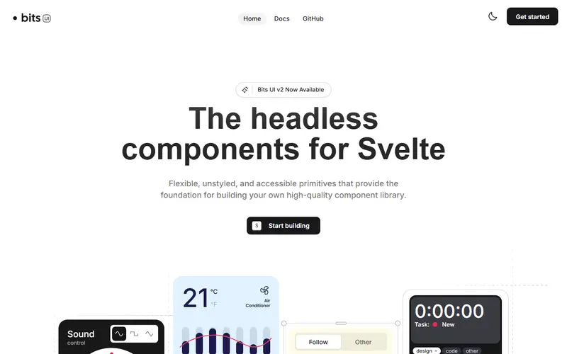 Bits UI homepage