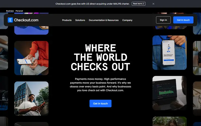 Checkout.com homepage