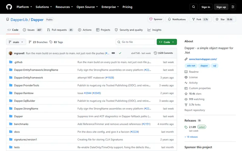 Dapper homepage