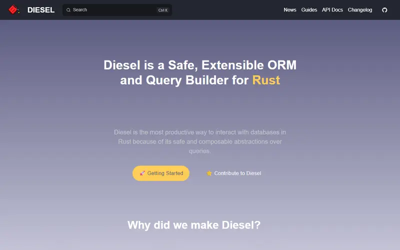 Diesel homepage