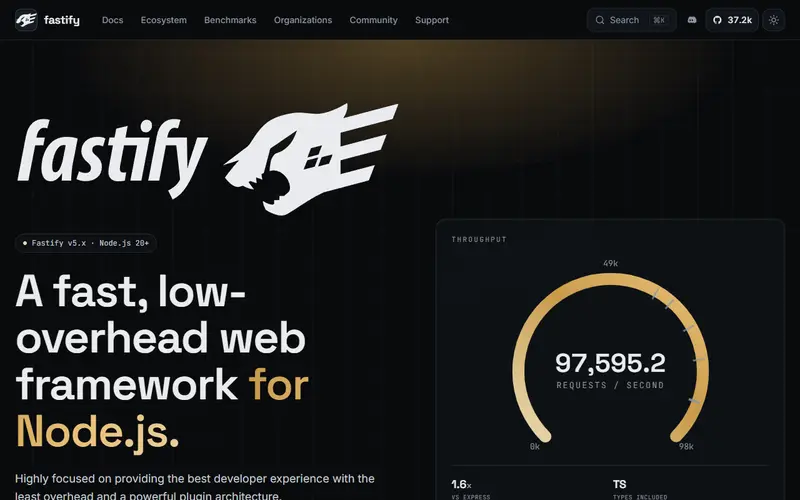 Fastify homepage