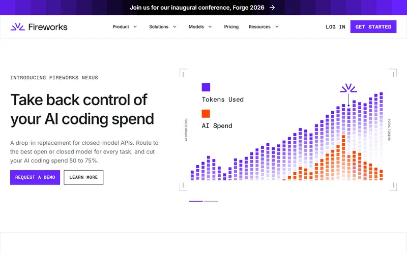 Fireworks AI homepage