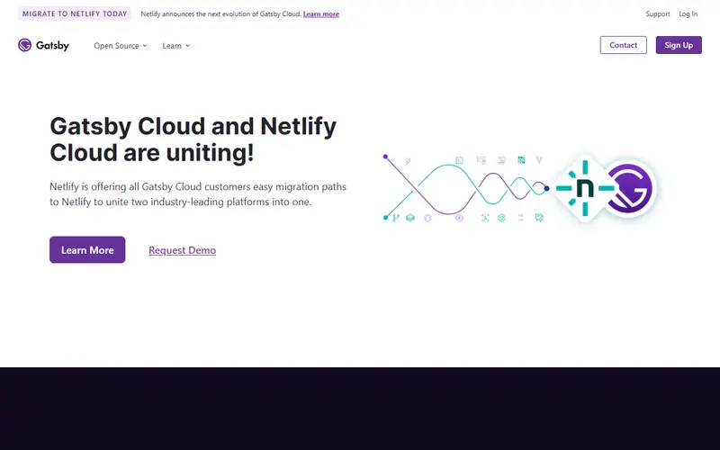Gatsby homepage