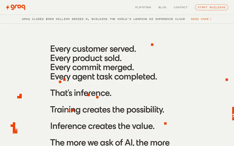 GroqCloud homepage