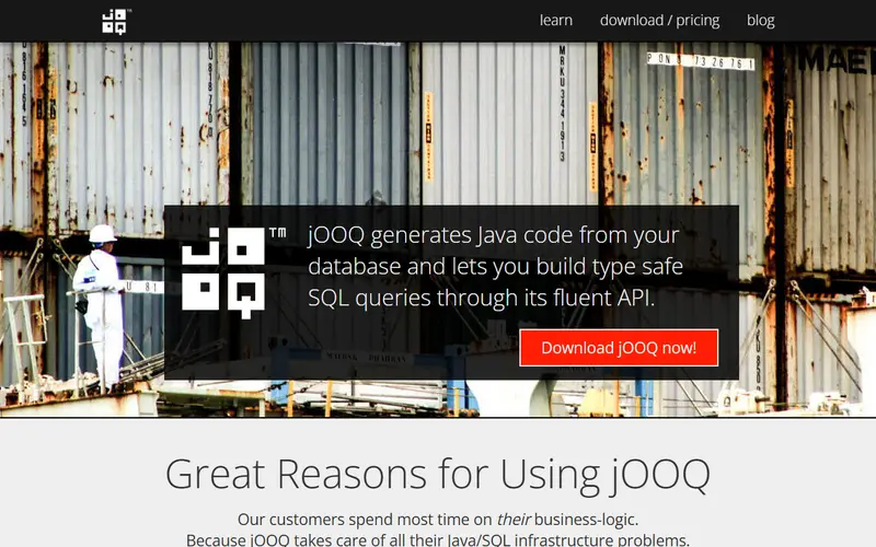 jOOQ homepage
