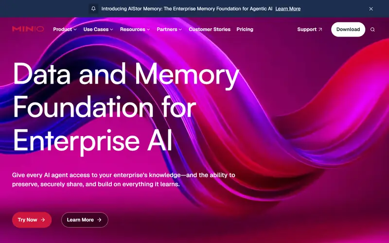 MinIO (AIStor) homepage