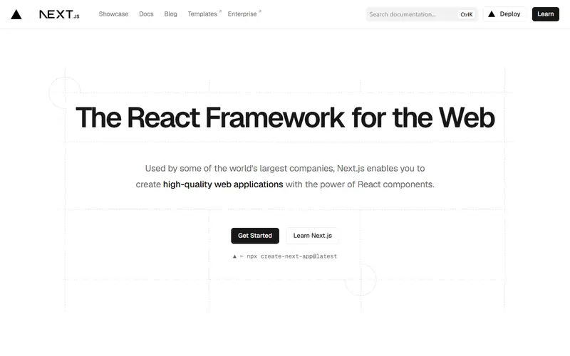 Next.js homepage