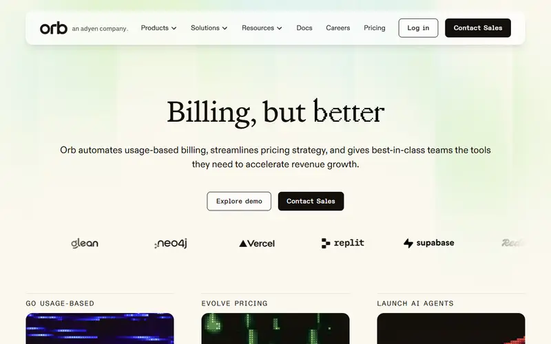 Orb homepage