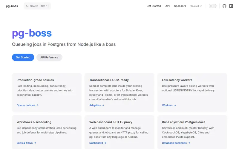 pg-boss homepage
