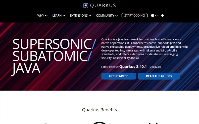 Quarkus homepage