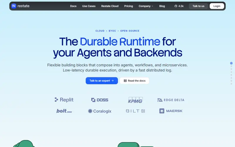 Restate homepage