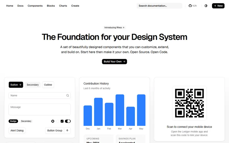shadcn-svelte homepage