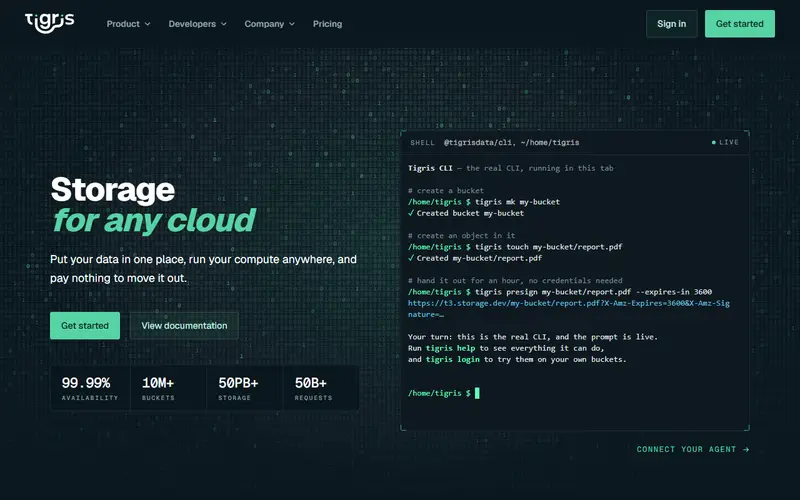 Tigris homepage